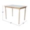 International Concepts Rectangle Table with Butterfly Extension, Unfinished, 32 in W, 48 in L, 30 in H, Wood, Unfinished K-T32X-330T - alternate 2